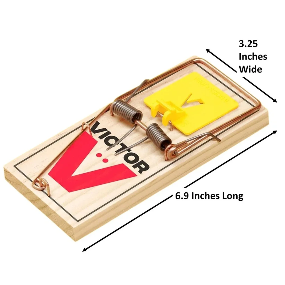 5x Large Rat Wood Snap Traps Victor M205‎ Professional Rodent Catcher